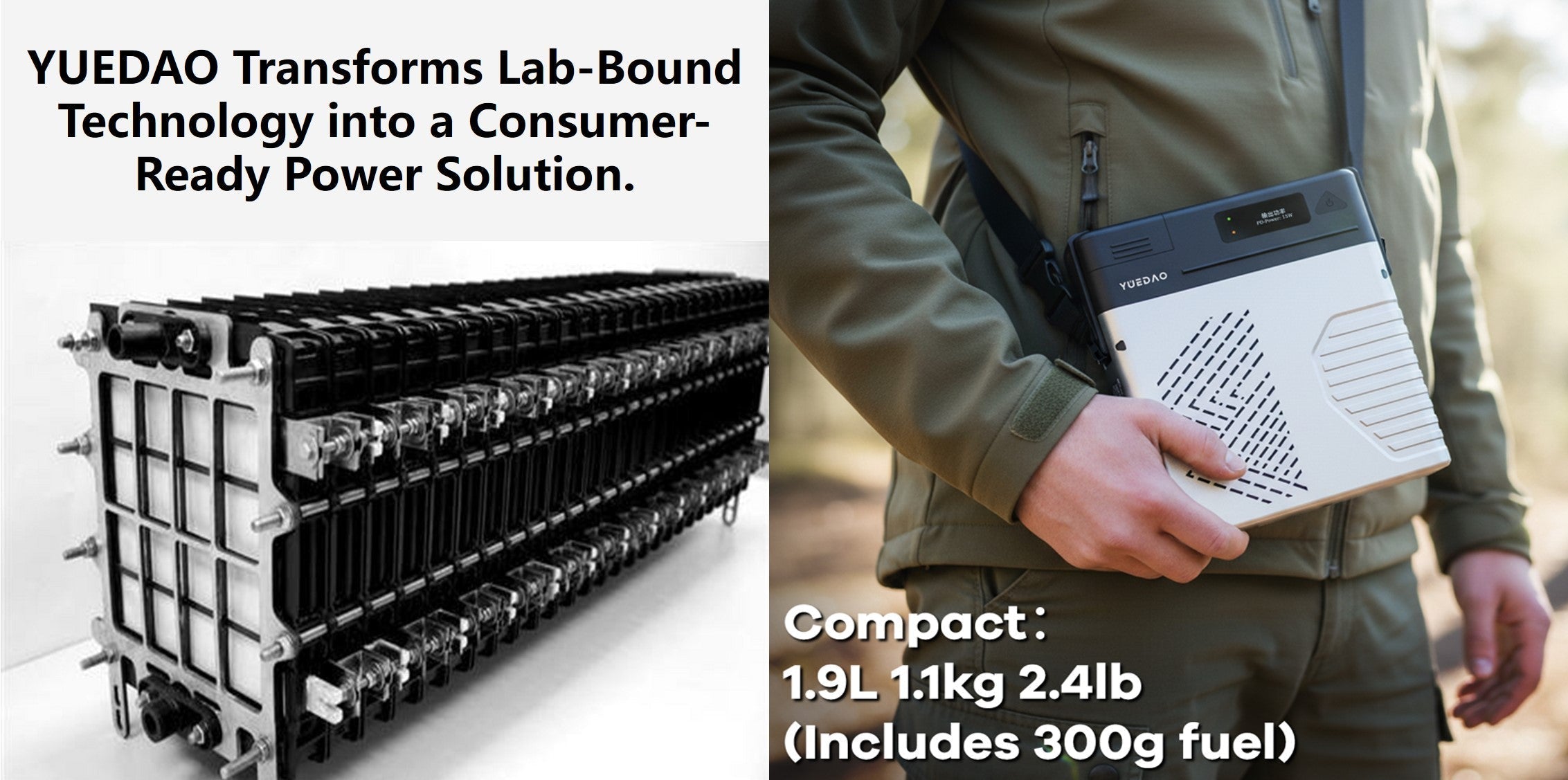 YUEDAO Transforms Lab-Bound Technology into a Consumer-Ready Power Solution.